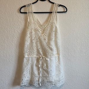 Bathing Suit Cover • Skort/Romper | Size 8 | Fashion Collection | White